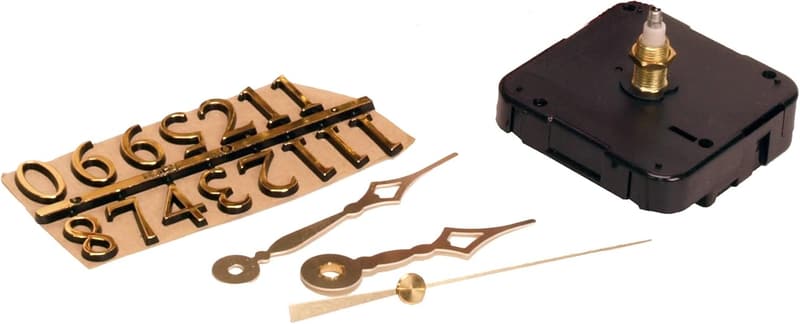 3-Piece Walnut Clock Kit for 3/4-Inch Surfaces