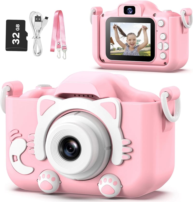 Kids Digital Video Camcorder with Soft Cartoon Cover - Age 3-8
