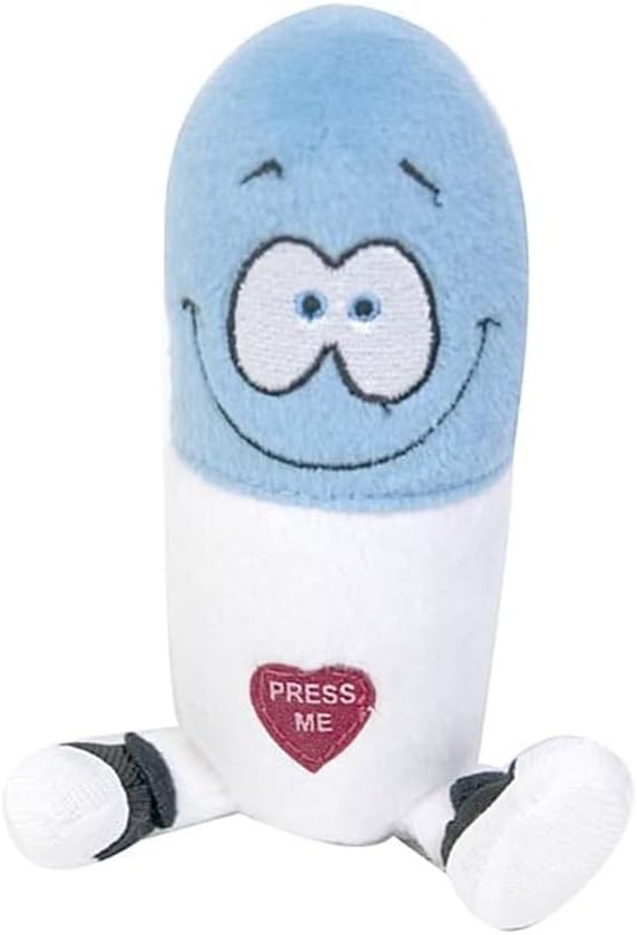 Giggling Plush Happy Pill - Fun Gift for All Ages