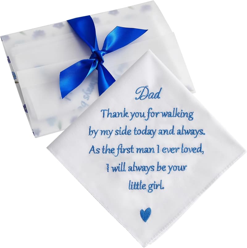 Father of the Bride Wedding Handkerchief Gift - AKI-105R