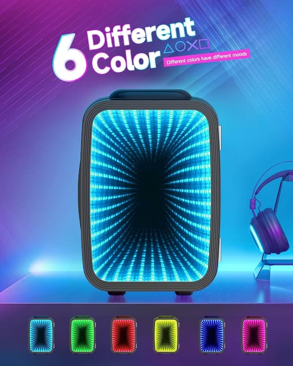 Portable Mini Fridge, 4L Cooler/Warmer for Gaming & Car