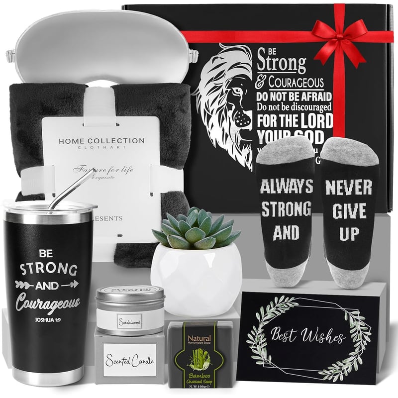 Get Well Soon Care Package for Men - 10pc Gift Basket