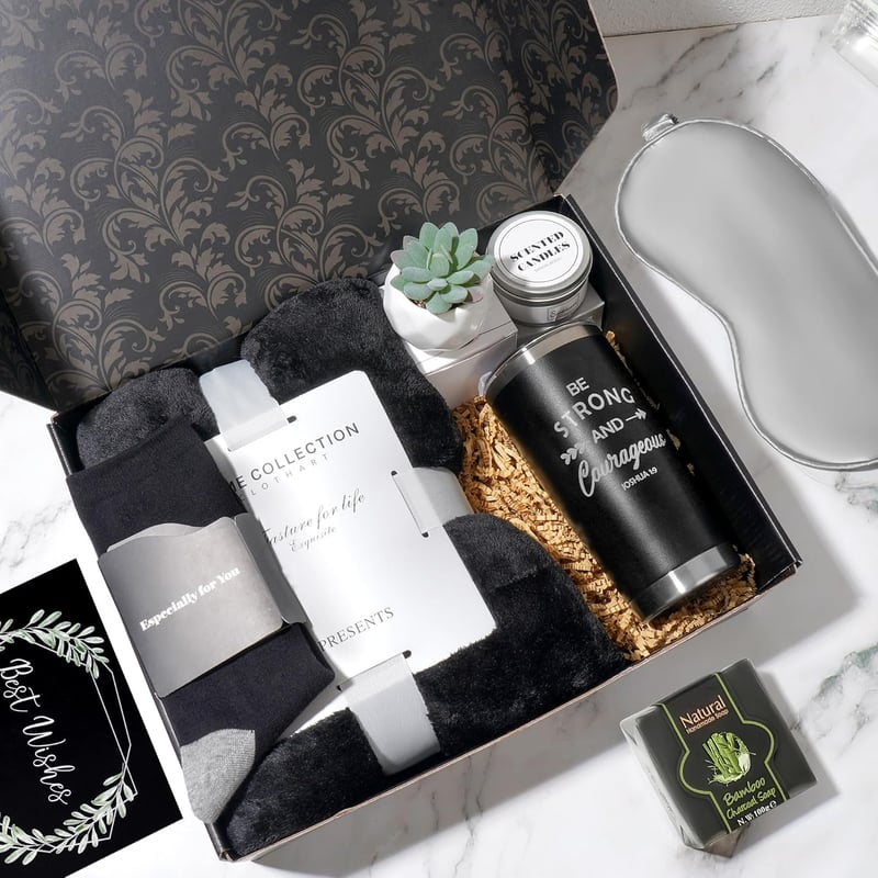Get Well Soon Care Package for Men - 10pc Gift Basket