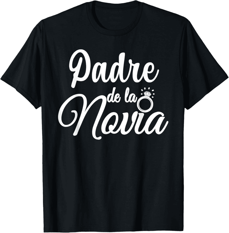 Father of the Bride Wedding T-Shirt in Spanish