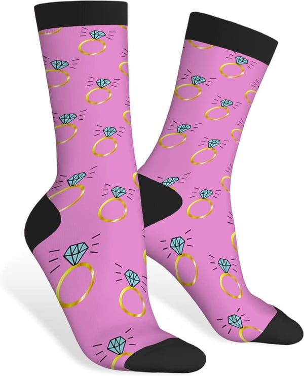 Cute Cartoon Dachshund Crew Socks - Novelty Gift for Dog Lovers