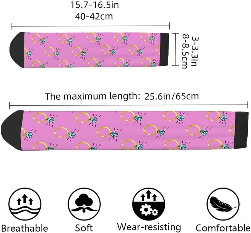 Cute Cartoon Dachshund Crew Socks - Novelty Gift for Dog Lovers