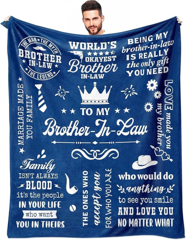 Brother-in-Law Birthday Gift Throw Blanket 60