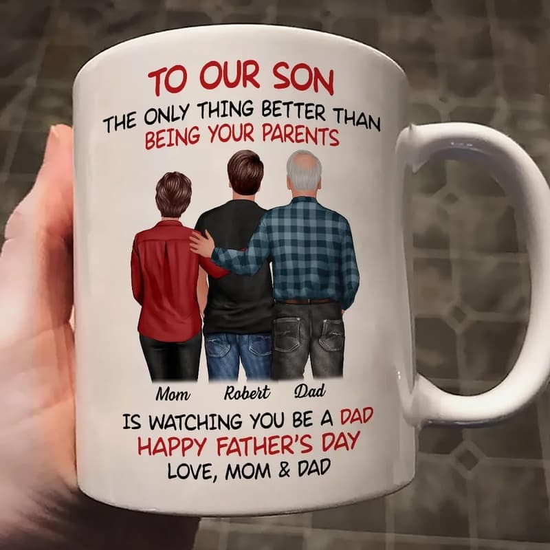 Happy Father's Day Personalized Mug for New Dads