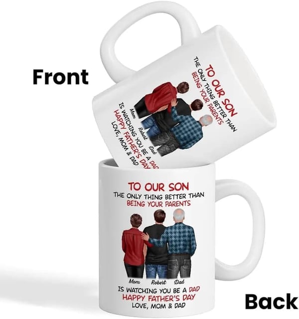 Happy Father's Day Personalized Mug for New Dads