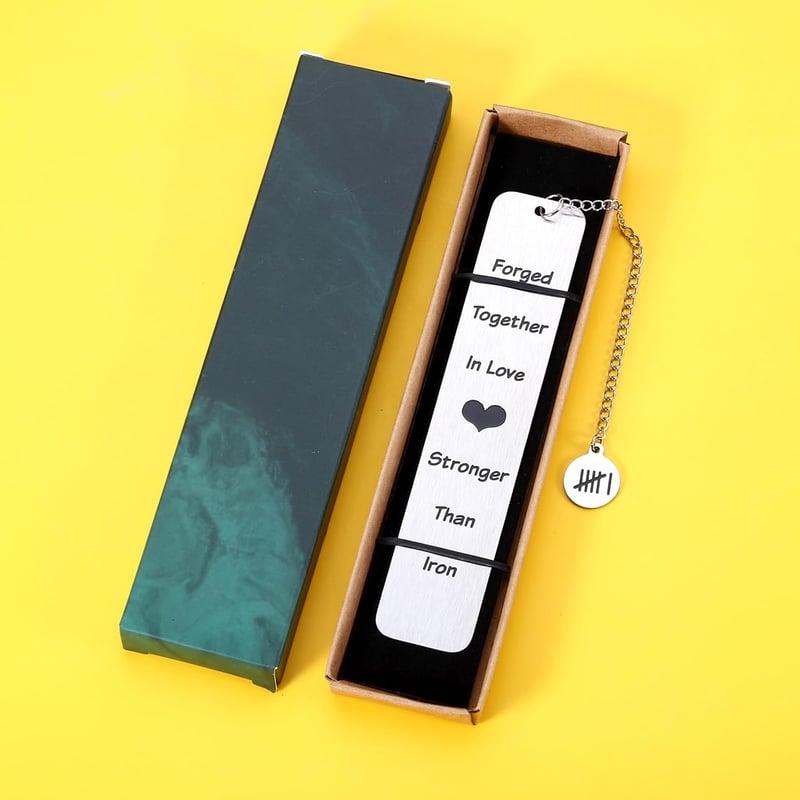 6th Anniversary Iron Bookmark - Perfect Gift for Couples