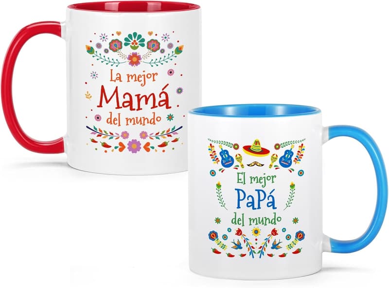Christmas Gifts for Couples - Mom and Dad Mugs Set of 2