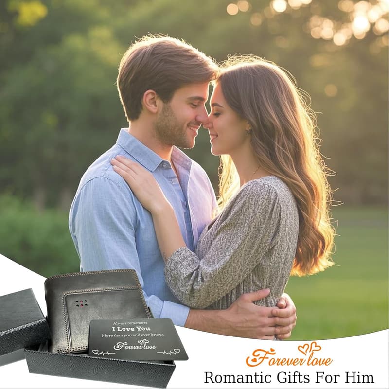 Engraved Wallet Gift Set for Him – Birthday & Anniversary