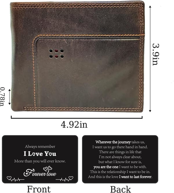 Engraved Wallet Gift Set for Him – Birthday & Anniversary