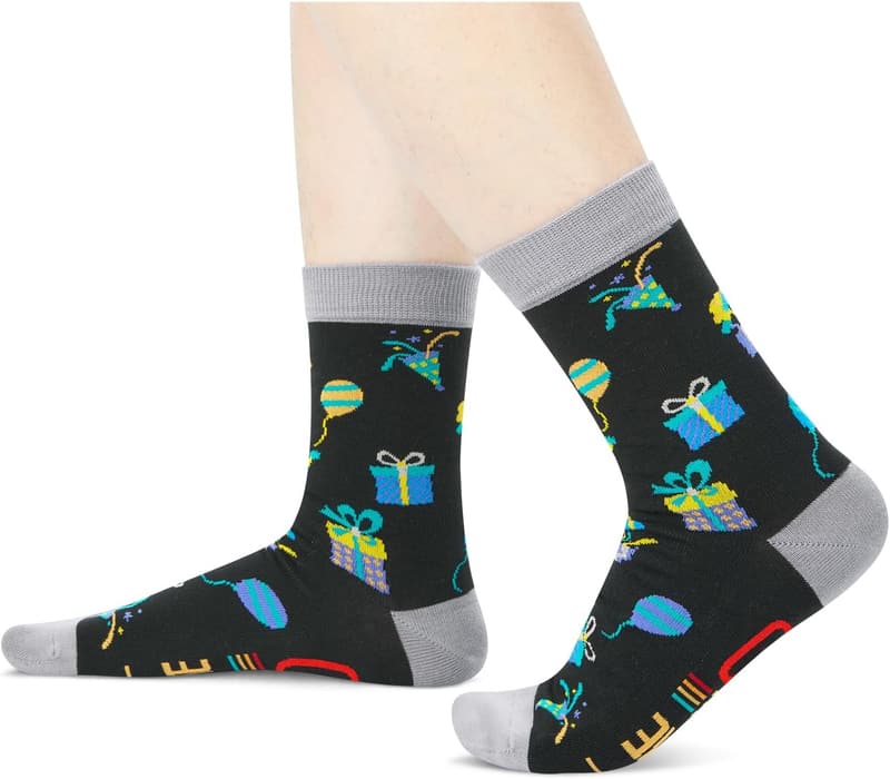 25th Birthday Socks for Men and Women - Fun Gift Idea