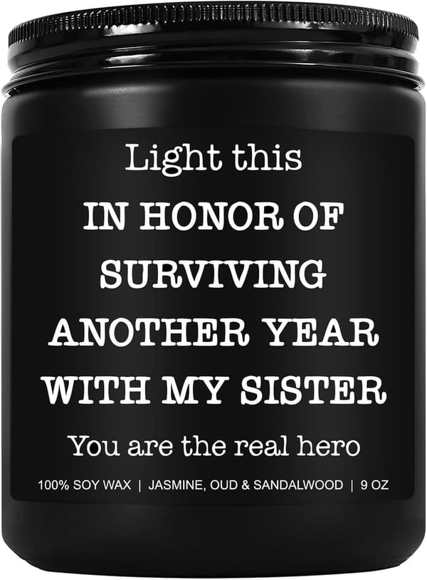 Brother-in-Law Gift - Funny Scented Soy Candle, 9 oz