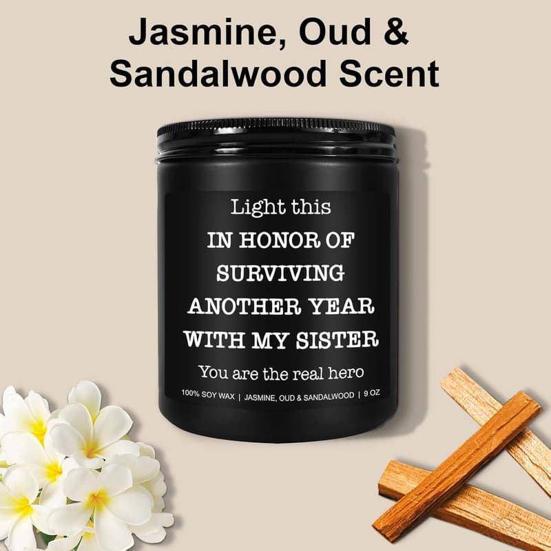 Brother-in-Law Gift - Funny Scented Soy Candle, 9 oz