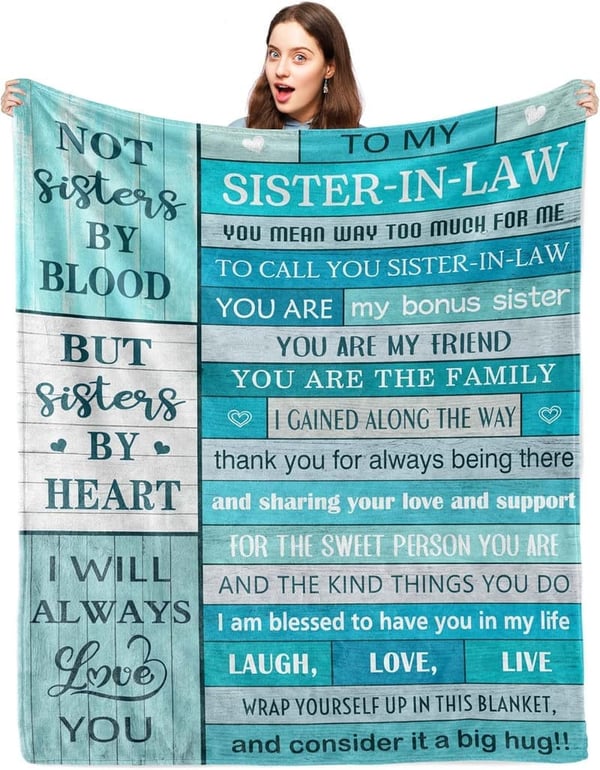 Sister-in-Law Birthday Throw Blanket, 60