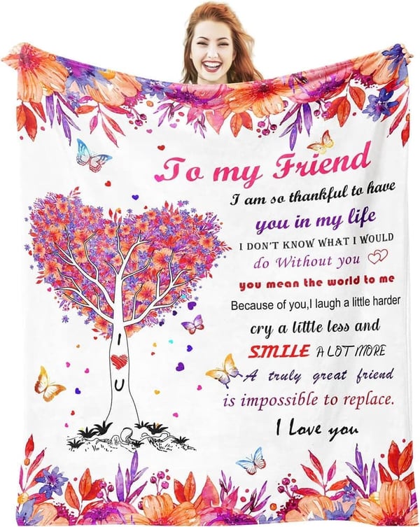 Women's Birthday Blanket Gift - 60