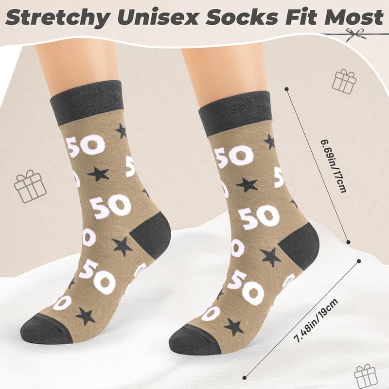 Funny Crew Socks - Gag Gift for 40th, 50th, 60th Birthdays
