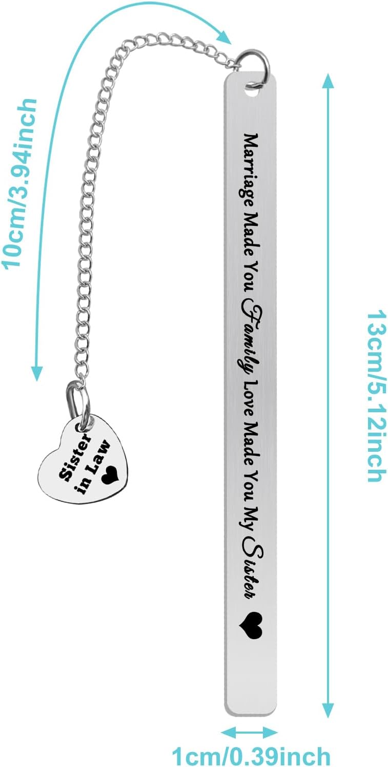 Sister-in-Law Birthday Bookmark - Family Love Gift