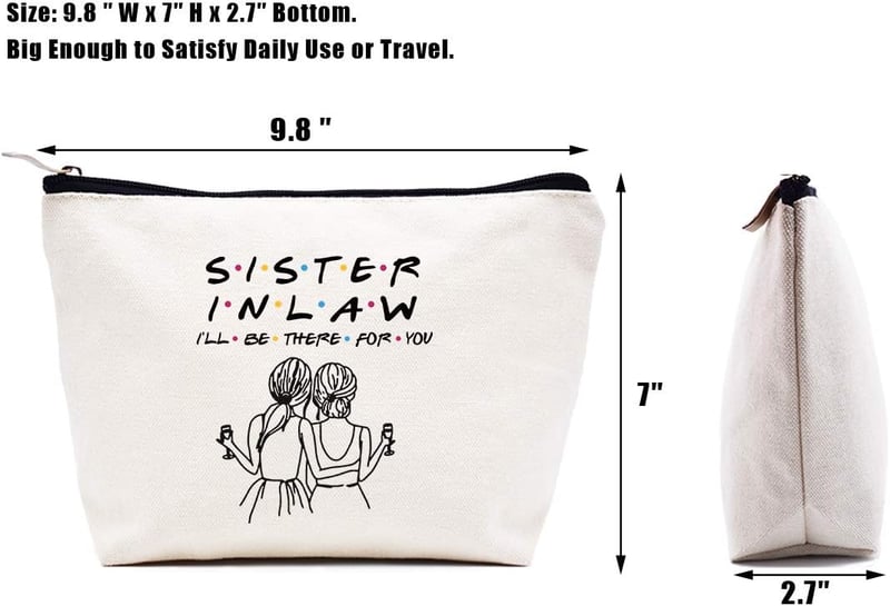 Mother's Day Gift for Sister-in-Law - Friends Theme Makeup Bag