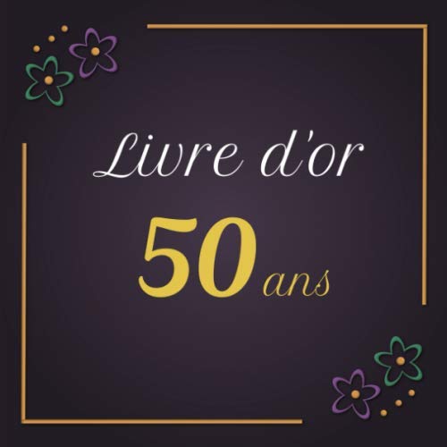 50th Anniversary Guest Book | Beautiful Night Theme | 21x21cm