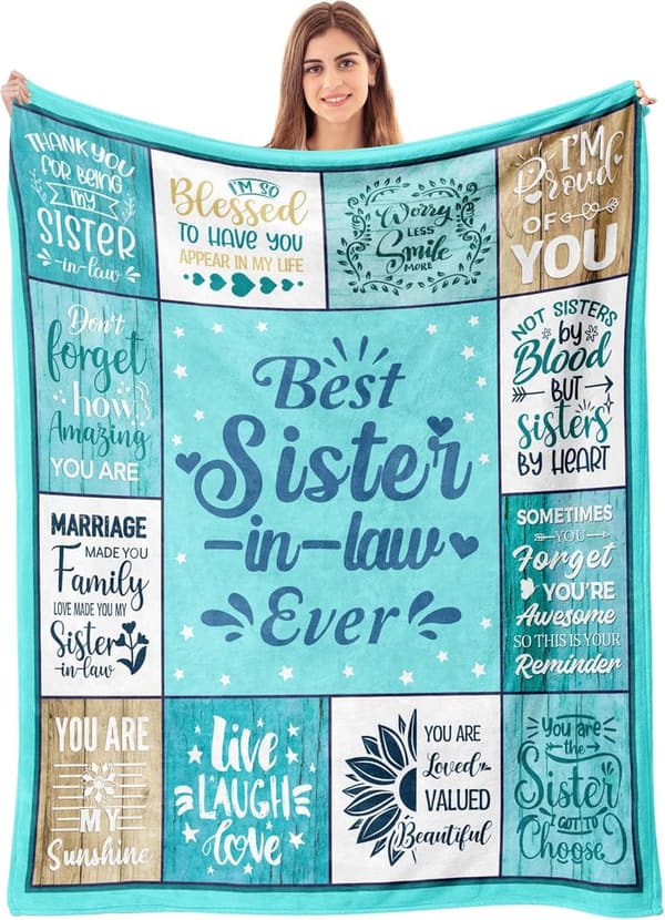 Mother's Day Sister-in-Law Blanket Gift - 50