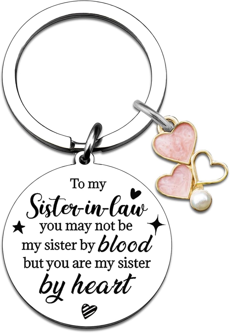 Mother's Day Keychain Jewelry for Mom and Sister-in-Law