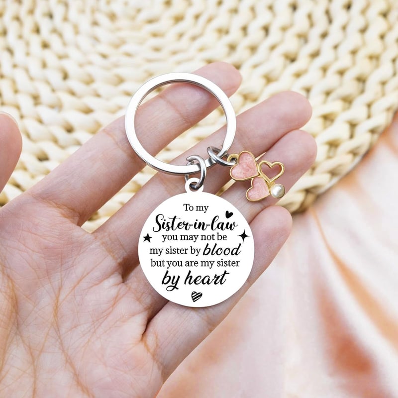 Mother's Day Keychain Jewelry for Mom and Sister-in-Law