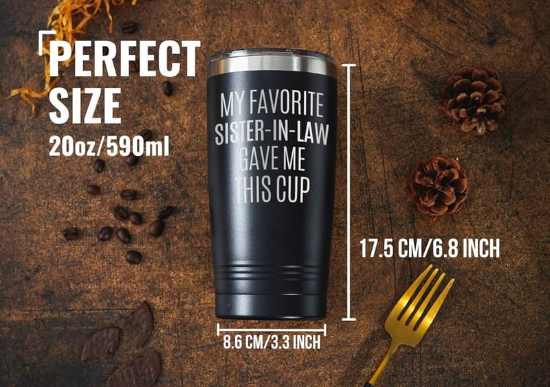 Funny Stainless Steel Travel Mug for Brother-in-Law