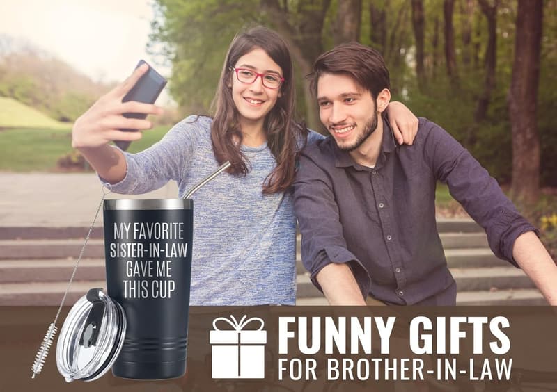 Funny Stainless Steel Travel Mug for Brother-in-Law