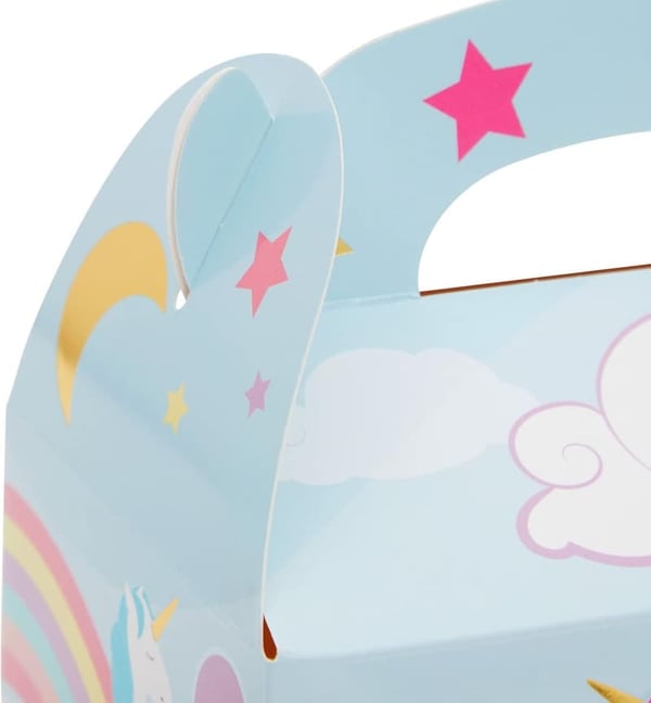 Unicorn Party Favor Boxes – 24-Pack Goodie Bags for Birthdays