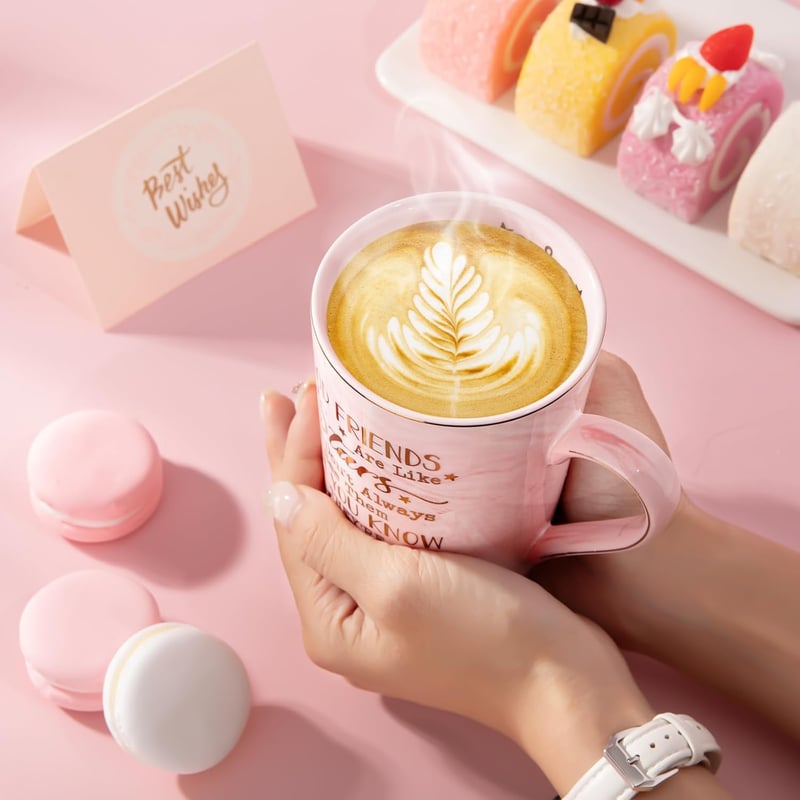 Birthday Gift Mug for Women - Funny Pink Ceramic for Best Friends