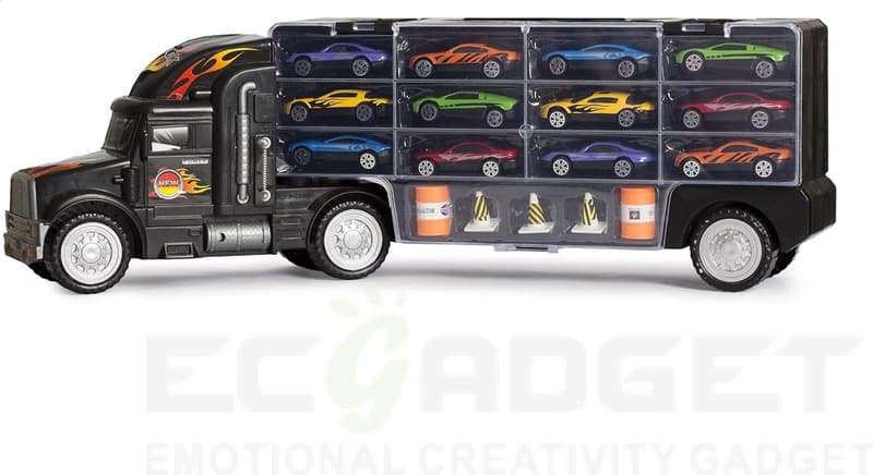 Kids' Tractor Trailer Car Collection Transport Toy Truck