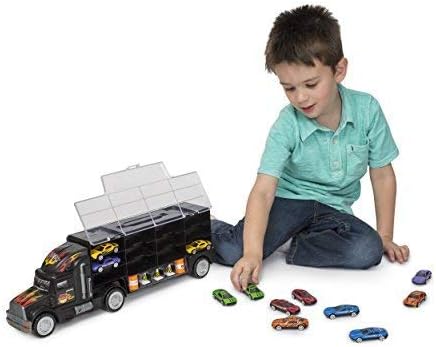 Kids' Tractor Trailer Car Collection Transport Toy Truck