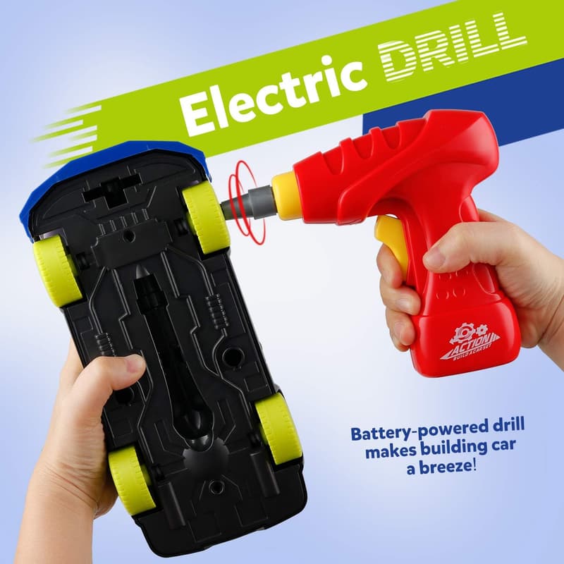STEM Take Apart Racing Car Toy with Electric Screwdriver