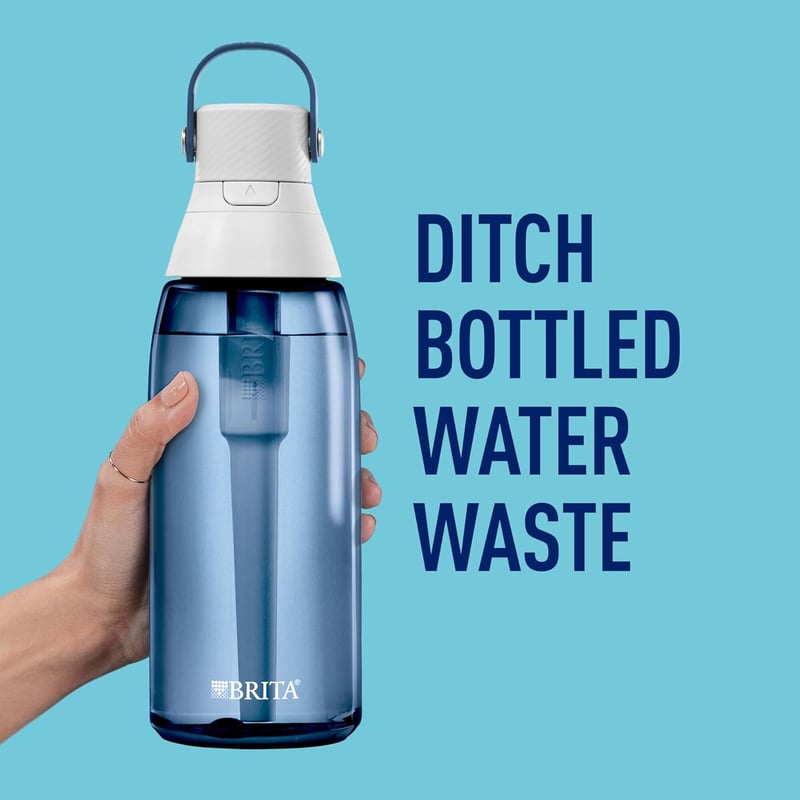 Brita 36 oz. Hard-Sided Water Bottle with 2-Month Filter