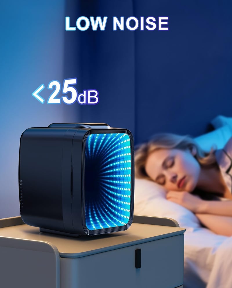 7-Mode Mini Fridge with Cooling & Warming, 4L Capacity
