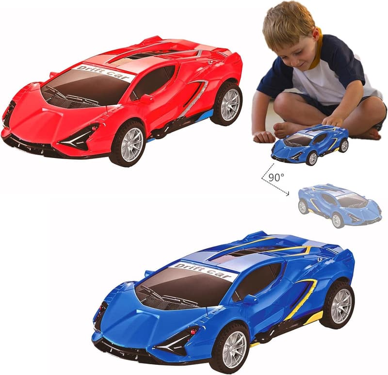 Kids' 3-6 Year Inertia Drift Car Toy - 2 Pack Friction Vehicles