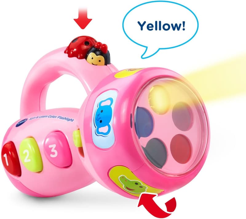VTech Spin and Learn Pink Color Flashlight