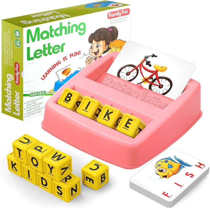 Educational Matching Letter Games for Toddlers (Ages 2-5)