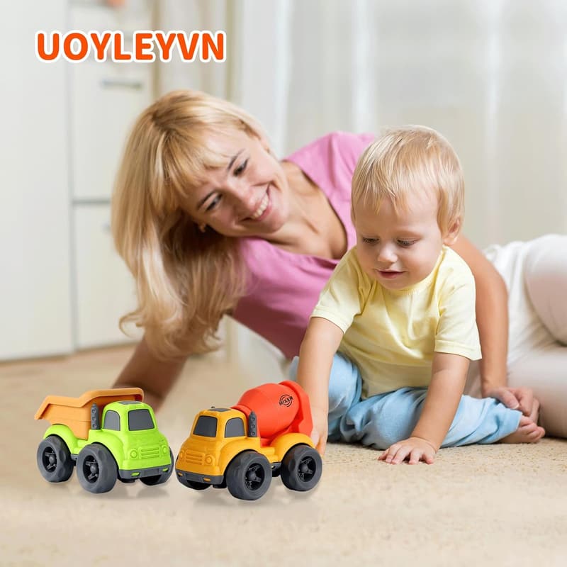 Outdoor Dump Truck & Mixer Toys - BPA Free for Toddlers 1-4