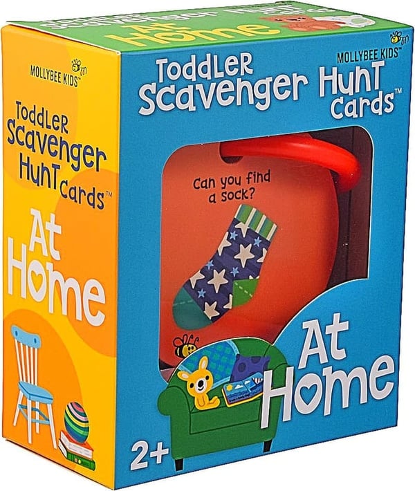Indoor Scavenger Hunt Cards for Toddlers, Ages 2-3
