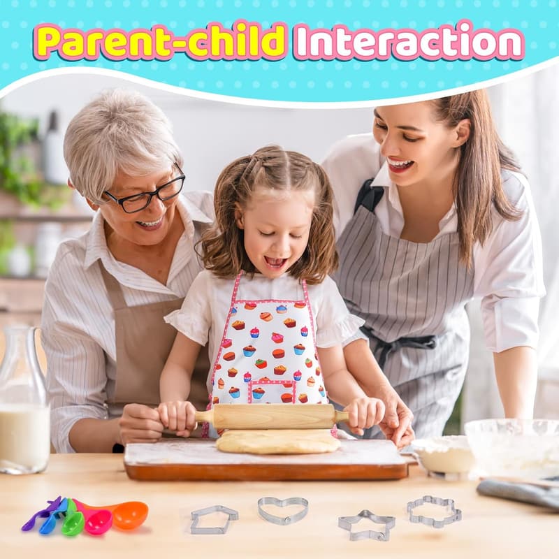 Kids Cooking Set with Chef Hat & Apron – 20-Piece Baking Tools