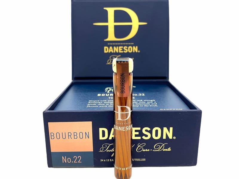 Scotch-Infused Bourbon Wooden Toothpicks for Men