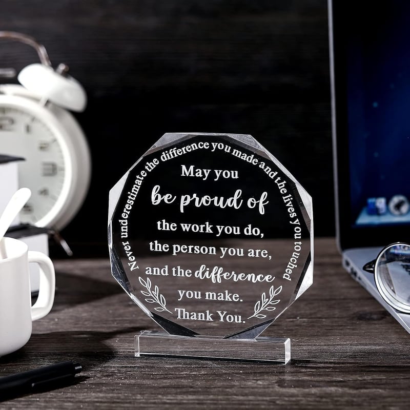 Employee Appreciation Gift - Farewell Acrylic Sign for Colleague