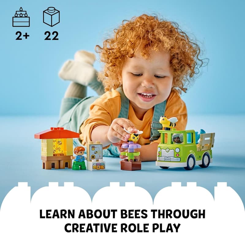 LEGO DUPLO Town Bees Learning Set for Toddlers, Ages 2+