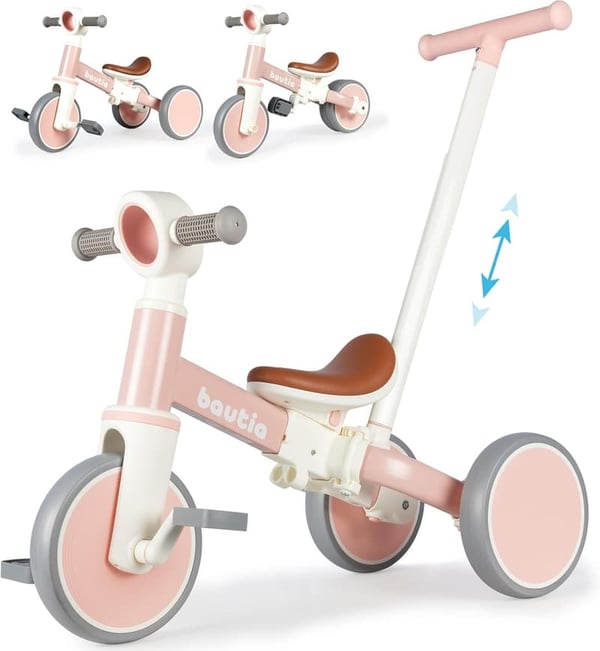 5-in-1 Kids Tricycle Balance Bike for Toddlers 1-4 Years
