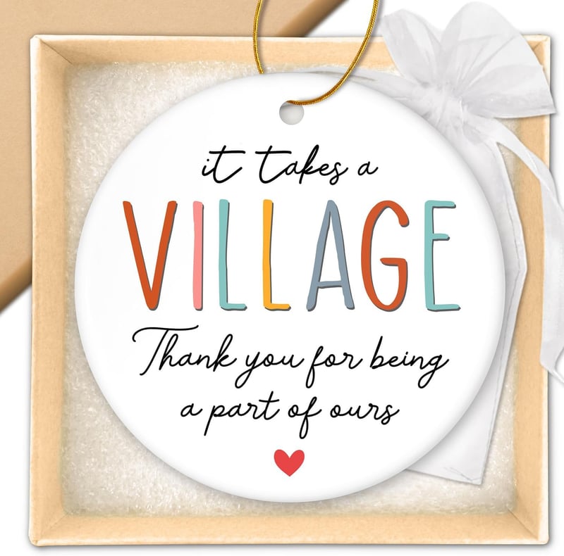 Teacher Appreciation Gift - Thank You Ornament for Professionals