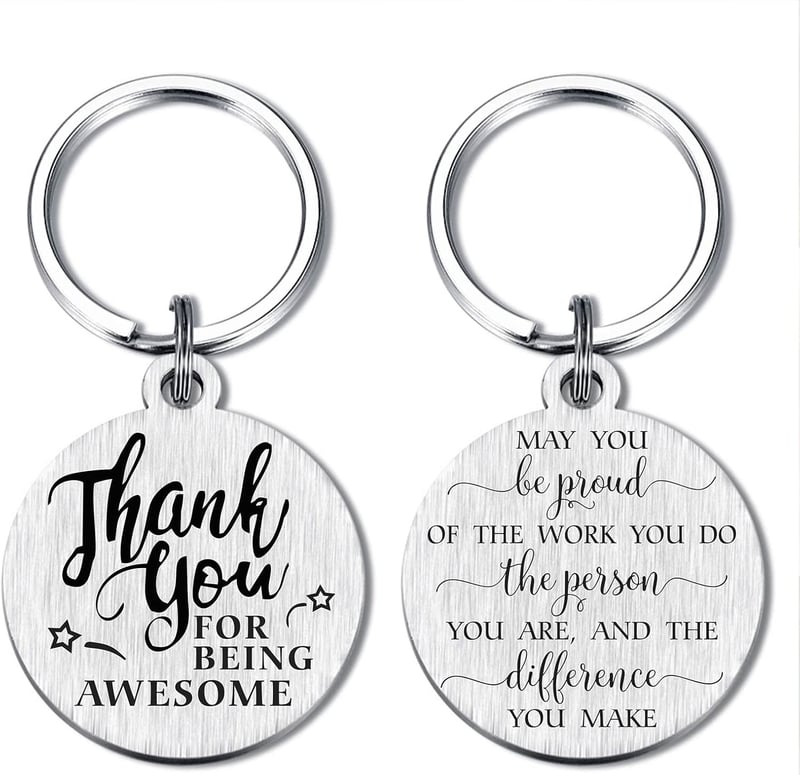 Employee Appreciation Keychain Gift for Work Anniversary
